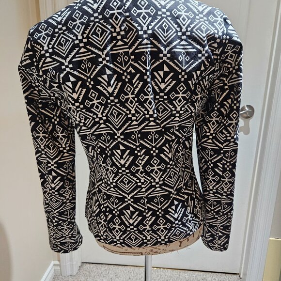 Blazer/Jacket - black and white geometric - Picture 3 of 6